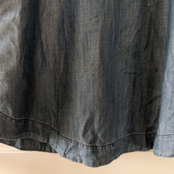 American Eagle Denim Lace Up Shirt Dress - Picture 10 of 13